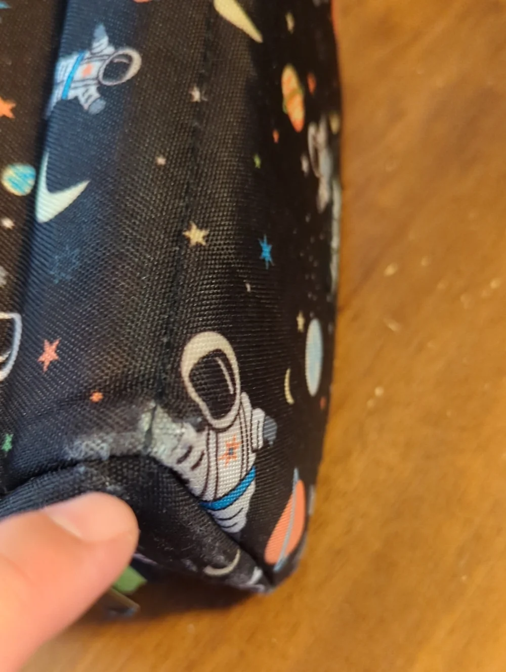 Kids Space Black Lunch Cooler Pouch insulated Freeze At Night Pack It Astronaut